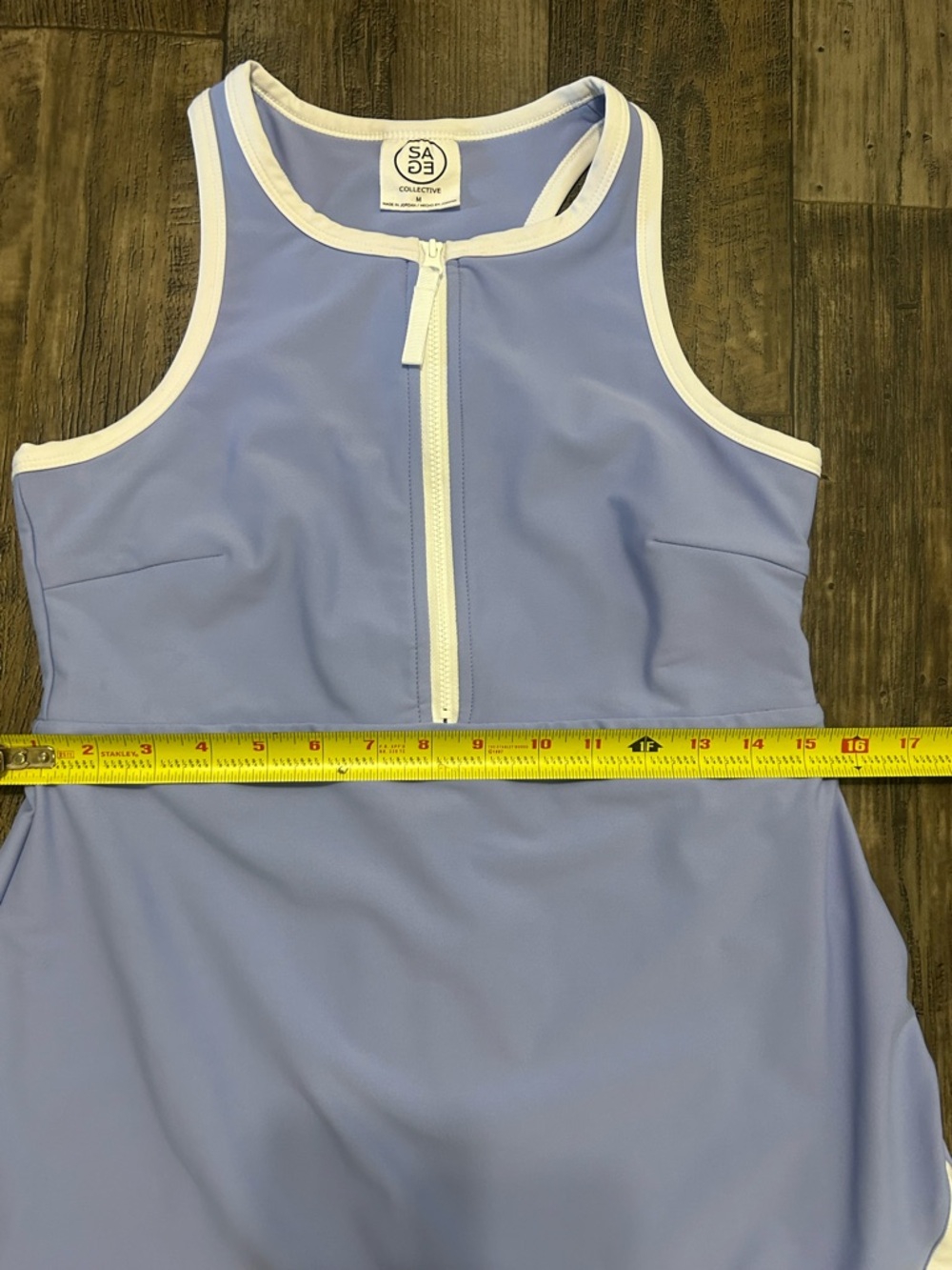 Cascade Collective Light Lavender One-Piece with White Trim - Picture 5 of 6